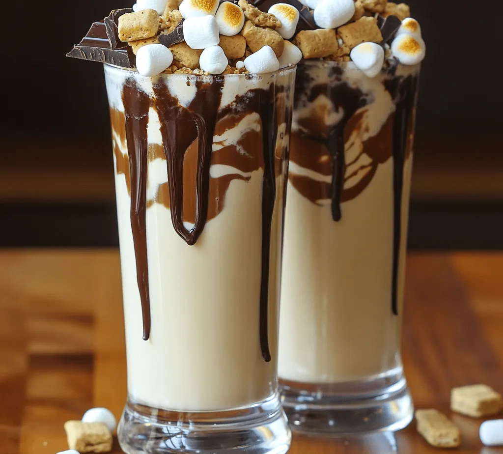 Imagine a deliciously rich and creamy milkshake that embodies the nostalgic flavors of a classic campfire treat. The S'mores Milkshake Delight is exactly that—a delightful blend of sweet and indulgent ingredients that brings the beloved s'mores experience into a refreshing and satisfying drink. This recipe is not only a tribute to summer nights spent around a crackling fire, but it also serves as a reminder of those carefree moments spent with friends and family, roasting marshmallows and sharing stories.