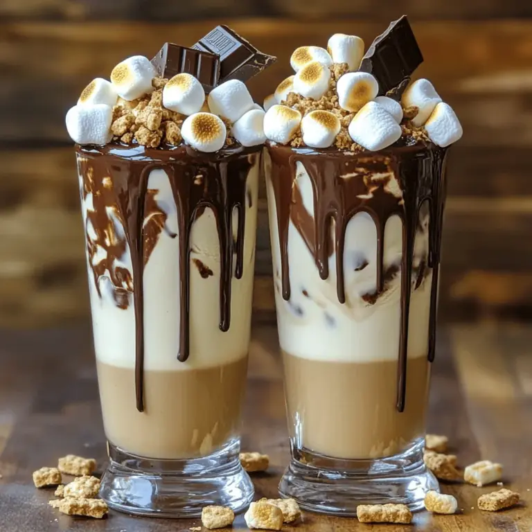 Imagine a deliciously rich and creamy milkshake that embodies the nostalgic flavors of a classic campfire treat. The S'mores Milkshake Delight is exactly that—a delightful blend of sweet and indulgent ingredients that brings the beloved s'mores experience into a refreshing and satisfying drink. This recipe is not only a tribute to summer nights spent around a crackling fire, but it also serves as a reminder of those carefree moments spent with friends and family, roasting marshmallows and sharing stories.