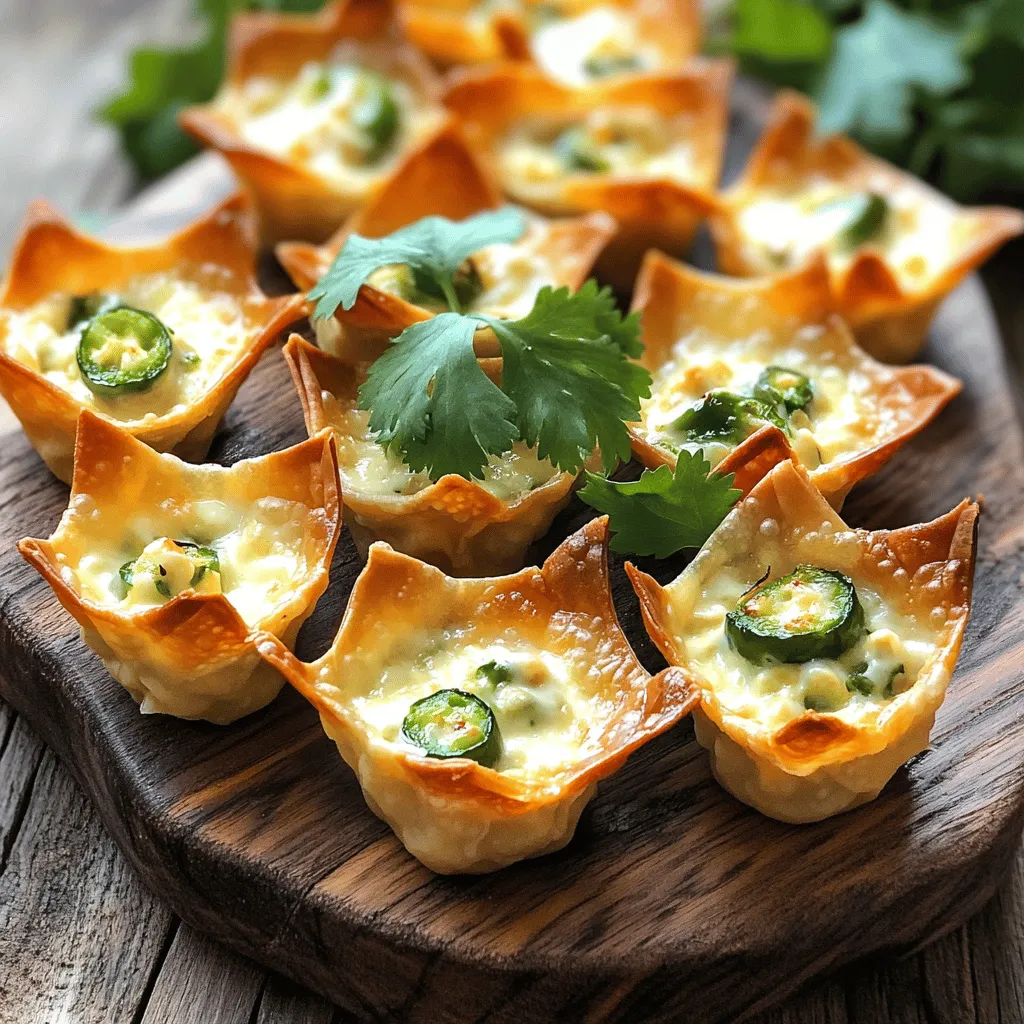 To create the perfect Jalapeño Popper Wonton Cups, it's essential to understand the key ingredients and their roles in this delectable recipe. Each component contributes to the overall taste and texture, ensuring that every bite is mouthwatering.