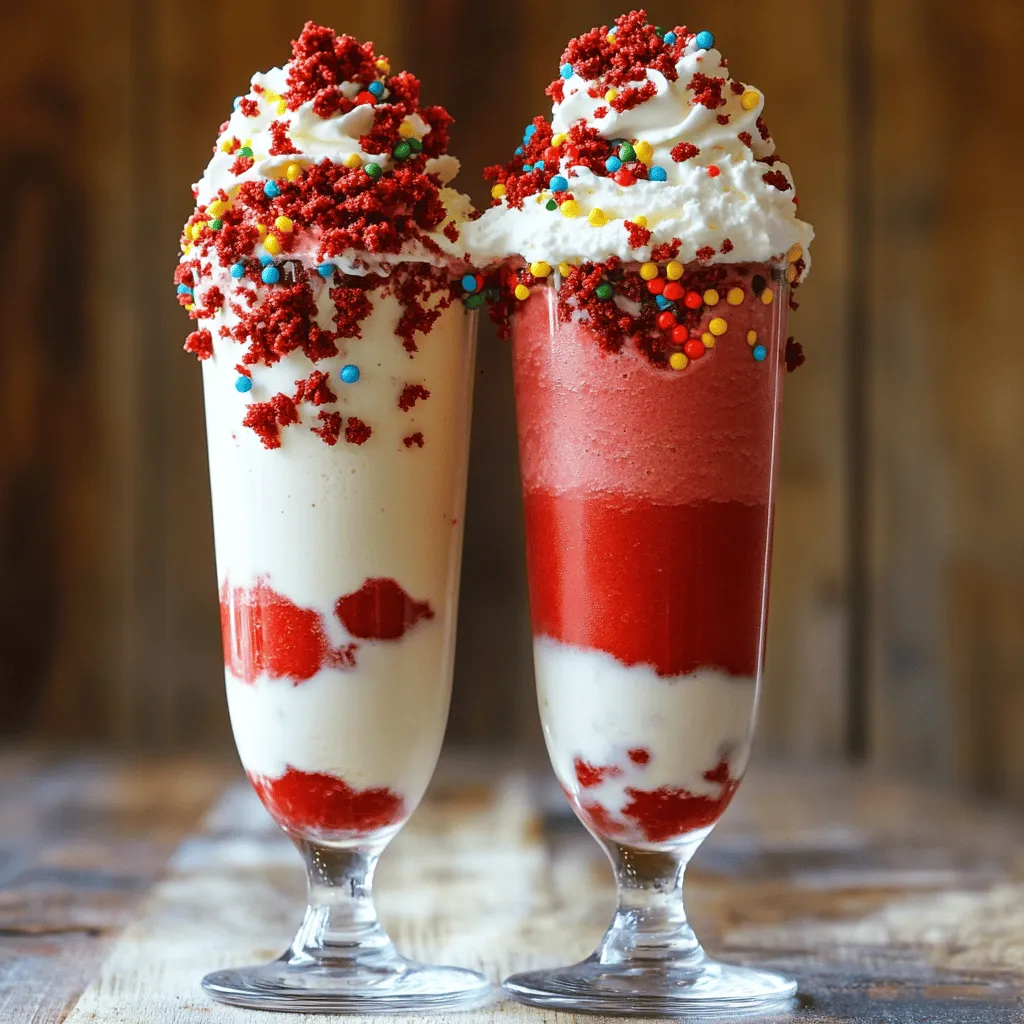 Indulge in the Richness of Red Velvet Bliss Milkshake