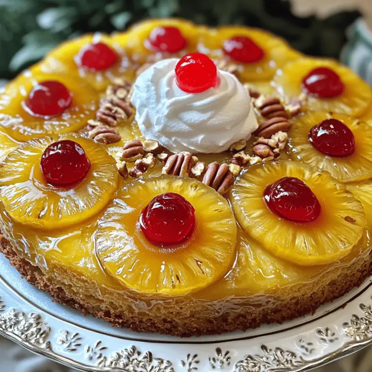 Pineapple upside down cake has long been a beloved dessert, evoking fond memories of family gatherings, potlucks, and summer picnics. This delightful cake offers a perfect balance of sweetness and tang, with its vibrant layer of caramelized pineapple and cherries resting atop a moist and fluffy cake. Its nostalgic value is undeniable, making it a staple in American households since the mid-20th century.