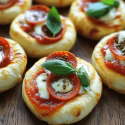 In the world of snacks, bite-sized treats hold a special place in our hearts. From casual family dinners to festive gatherings and parties, these small delights are the ultimate crowd-pleasers. Among the plethora of options available, Bite-Sized Pepperoni Pizza Minis stand out as a delicious, easy-to-make treat that appeals to both kids and adults alike. The combination of crispy, flaky crust, zesty sauce, melty cheese, and savory pepperoni creates an irresistible flavor profile that makes these mini pizzas a hit at any event.