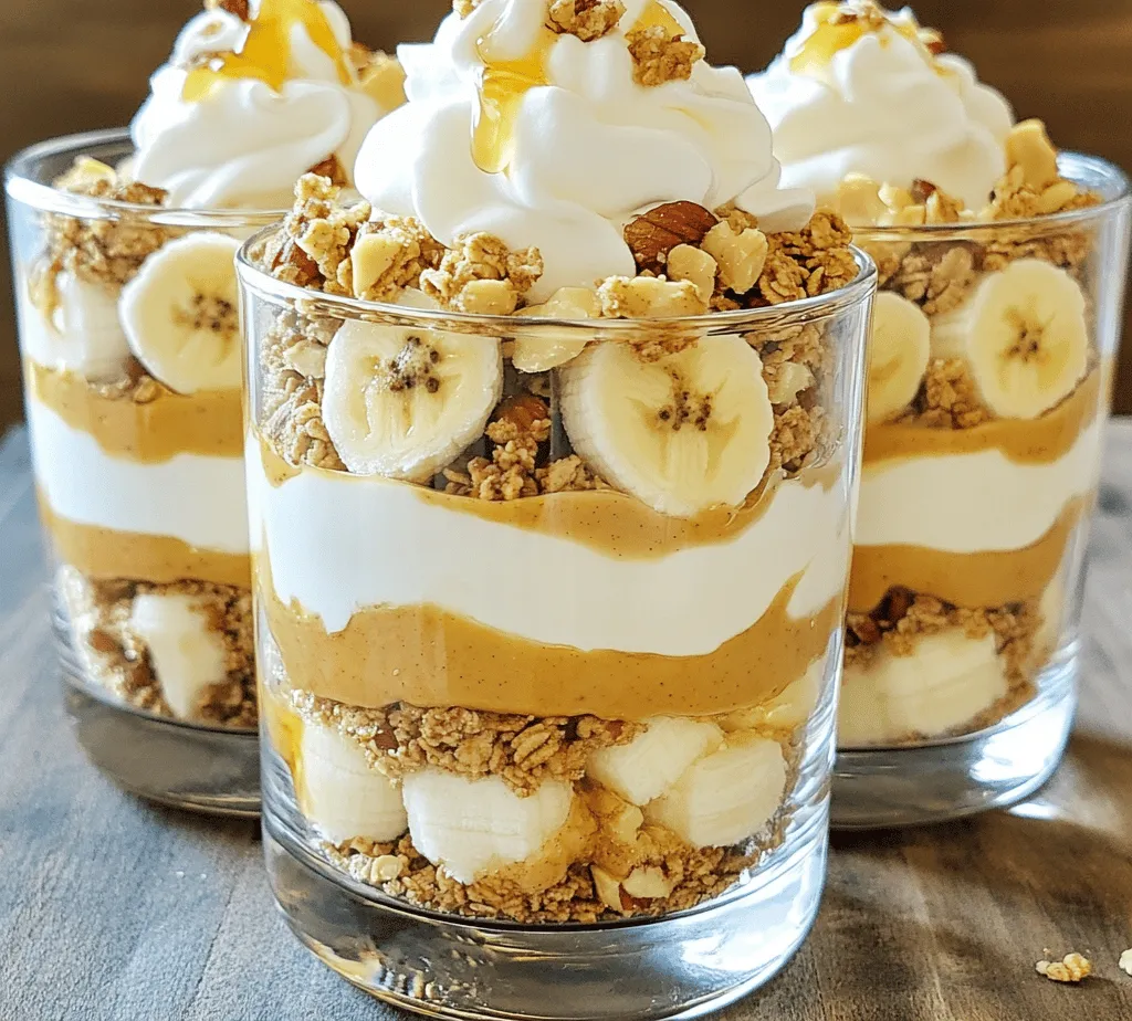 If you're searching for a delightful dessert that combines the rich flavors of bananas, the creamy texture of yogurt, and the satisfying crunch of granola, look no further than the Banana Nutty Delight Trifle. This layered dessert is not only visually appealing but also incredibly delicious, making it the perfect treat for any occasion. The trifecta of bananas, peanut butter, and yogurt creates a harmonious blend of flavors that will leave your taste buds dancing with joy. With the added sweetness of honey and the crunch of granola, this dessert is sure to please.