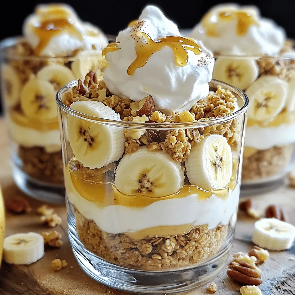 If you're searching for a delightful dessert that combines the rich flavors of bananas, the creamy texture of yogurt, and the satisfying crunch of granola, look no further than the Banana Nutty Delight Trifle. This layered dessert is not only visually appealing but also incredibly delicious, making it the perfect treat for any occasion. The trifecta of bananas, peanut butter, and yogurt creates a harmonious blend of flavors that will leave your taste buds dancing with joy. With the added sweetness of honey and the crunch of granola, this dessert is sure to please.