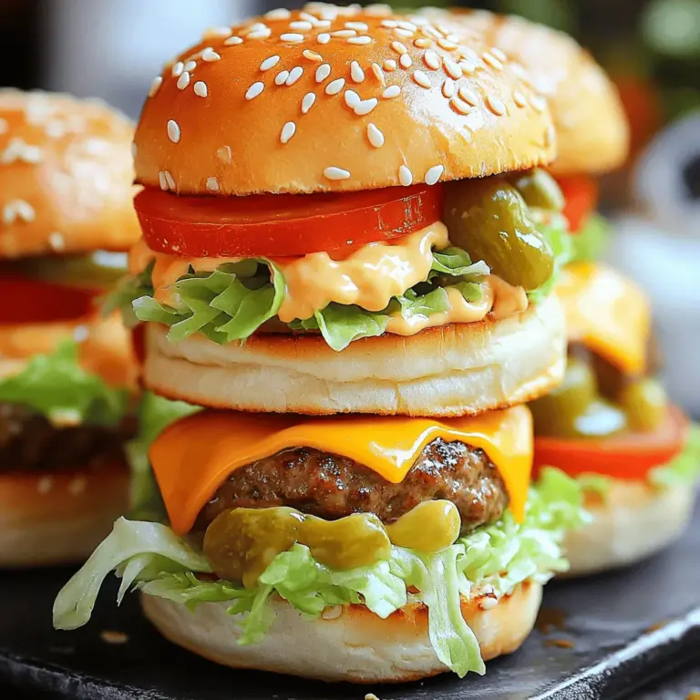 In recent years, miniaturized versions of classic dishes have taken the culinary world by storm, and one of the most exciting examples is the Mini Big Mac Cheeseburger. This delightful bite-size interpretation of the iconic Big Mac is perfect for casual gatherings, parties, or simply as a fun family meal. The appeal of these mini burgers lies not only in their nostalgic flavor but also in their ability to bring people together over a shared love of good food.