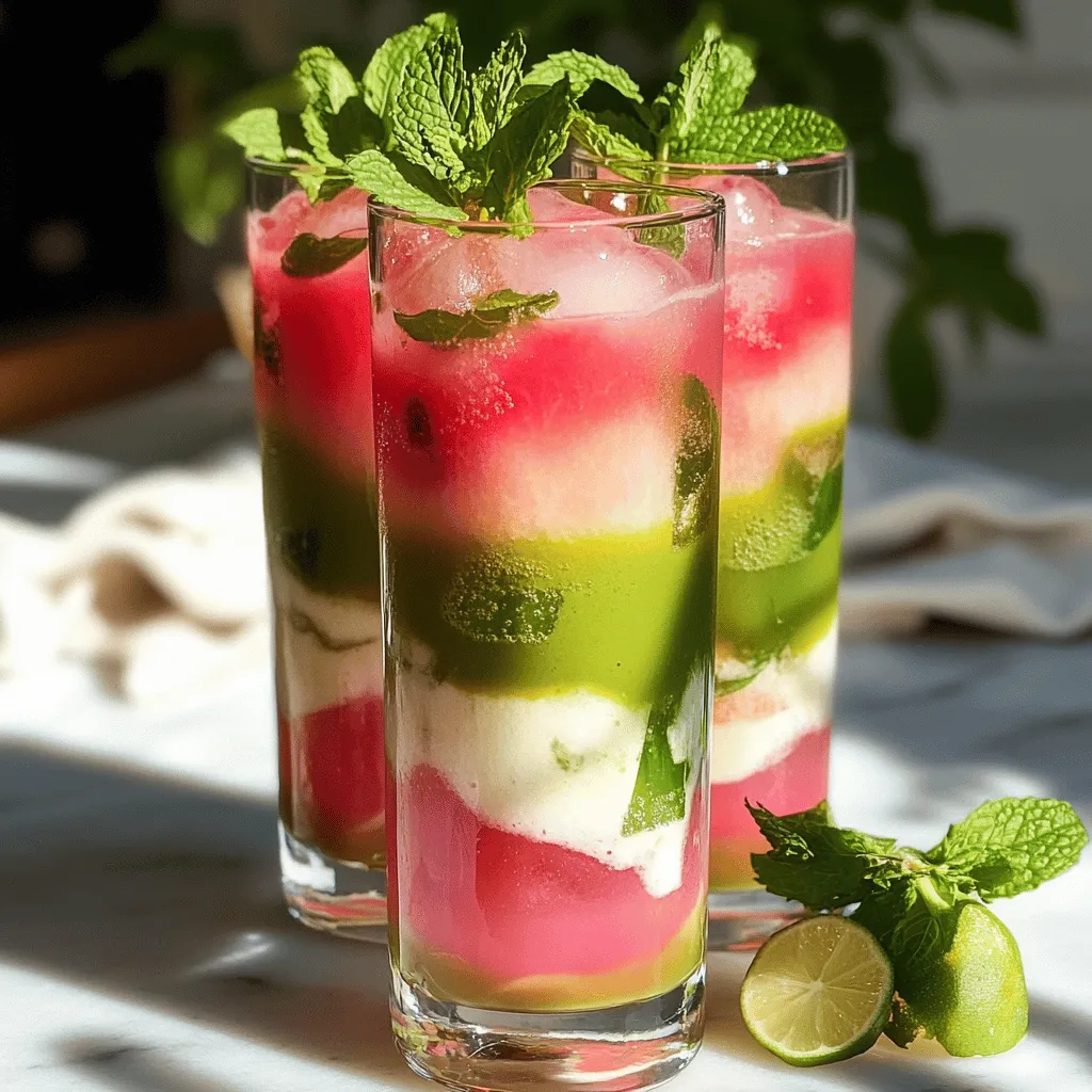 Watermelon Matcha Refresher: A Deliciously Hydrating Drink