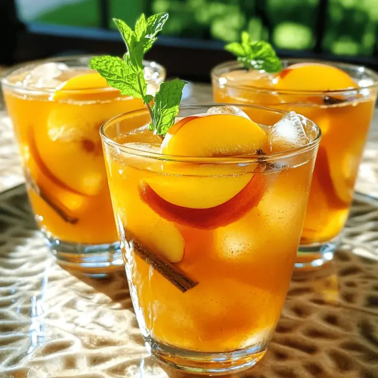 As the sun warms the Southern landscape and the long, lazy days stretch into balmy evenings, there’s nothing quite as refreshing and satisfying as a glass of iced tea. Among the many variations, Southern Spiced Peach Tea stands out, offering a delightful fusion of sweet, juicy peaches and aromatic spices. This beverage captures the essence of summer, serving as both a refreshing drink and a flavorful conversation starter at gatherings.