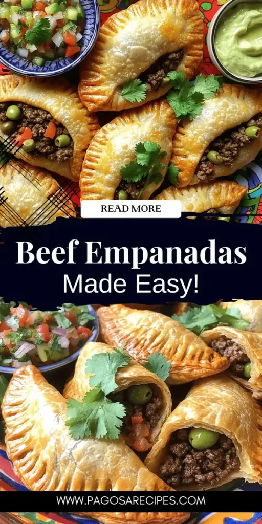 Savor the rich flavors of homemade beef empanadas with this simple and delicious recipe. Perfect for gatherings or a cozy dinner, these empanadas feature a savory filling that's easy to prepare and sure to impress. Learn how to create a flaky crust and a mouthwatering beef mixture that brings comfort and joy to your table. Click through to discover step-by-step instructions and elevate your cooking game today!