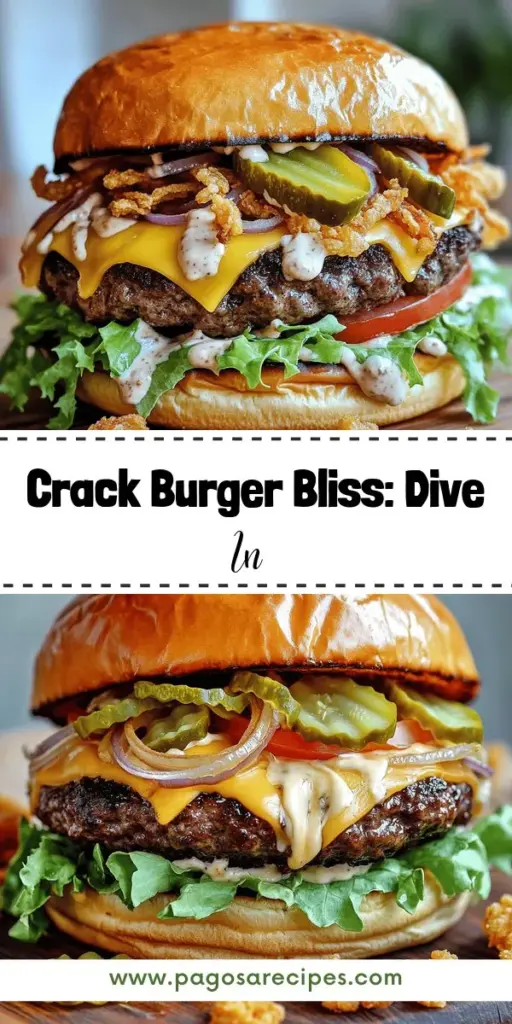 Satisfy your burger cravings with the best Crack Burger recipe, a savory delight that burger lovers can't resist! Featuring a juicy beef patty, melty cheese, and a secret crack sauce that takes each bite to the next level, this recipe is perfect for your next cookout or weeknight dinner. Discover simple steps to craft this mouthwatering burger and impress your family and friends. Click through to explore the full recipe and elevate your grilling game today!