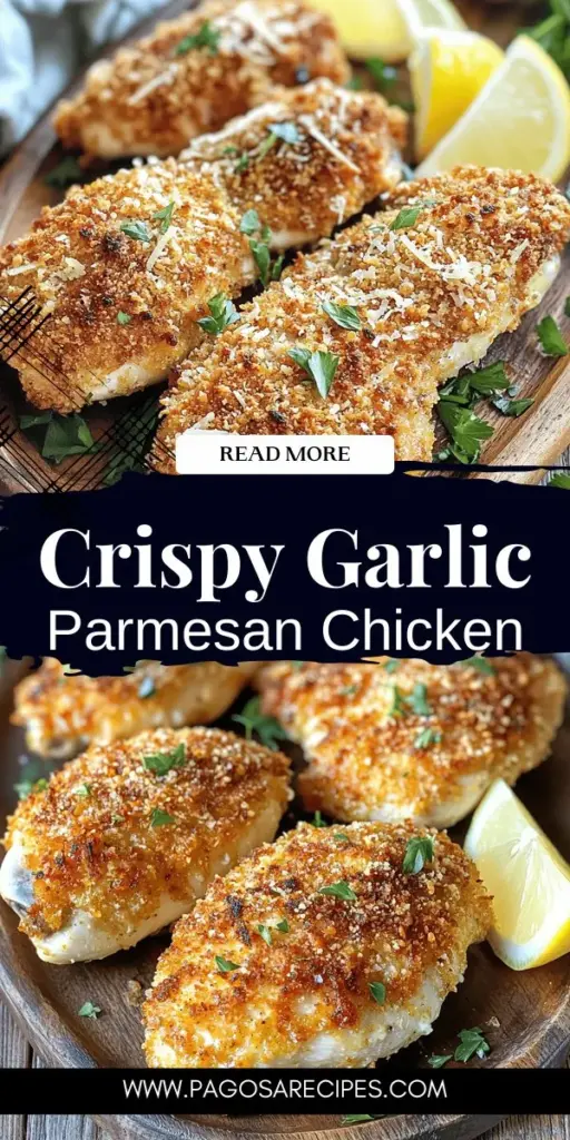 Indulge in the irresistible flavors of Easy Garlic Parmesan Crusted Chicken, a dish that combines a crunchy, cheesy crust with juicy chicken breasts. Perfect for busy weeknights or impressing guests, this recipe is not only easy to follow but also highly versatile. Serve it with pasta, incorporate it in sandwiches, or top your salads for an elevated meal. Click through to explore the full recipe and bring this delicious dish to your dinner table!