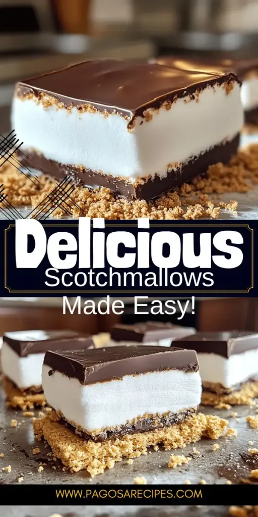 Discover how to make delightful Scotchmallows right at home with our easy-to-follow recipe. This sweet treat combines fluffy marshmallow, crunchy graham crackers, and a luscious chocolate coating, making them perfect for sharing or enjoying solo. Whether you’re a beginner or an experienced cook, our detailed guide will walk you through every step. Click to explore the recipe and whip up these nostalgic confections that everyone will love!