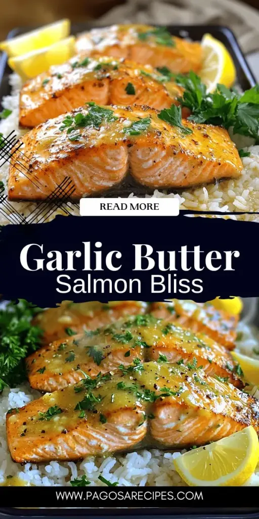 Discover the Ultimate Garlic Butter Baked Salmon, a quick and delicious meal perfect for any occasion. This easy recipe features fresh salmon fillets coated in a rich garlic butter sauce, enhancing the fish's flavor while offering heart-healthy omega-3s. Whether for a fancy dinner or a cozy weeknight meal, this dish is sure to impress. Don't miss out—click through to explore the full recipe and elevate your culinary skills!