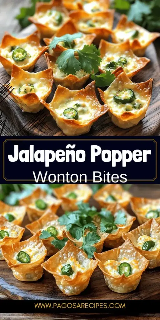 Elevate your appetizer game with irresistible Jalapeño Popper Wonton Cups! These flavorful bites blend the classic taste of jalapeño poppers with crispy wonton wrappers, creating a perfect crunchy texture. Easy to customize for any spice level and ideal for gatherings, these cups are sure to impress your guests. Click to explore the simple recipe and impress your loved ones with this delicious treat at your next event!