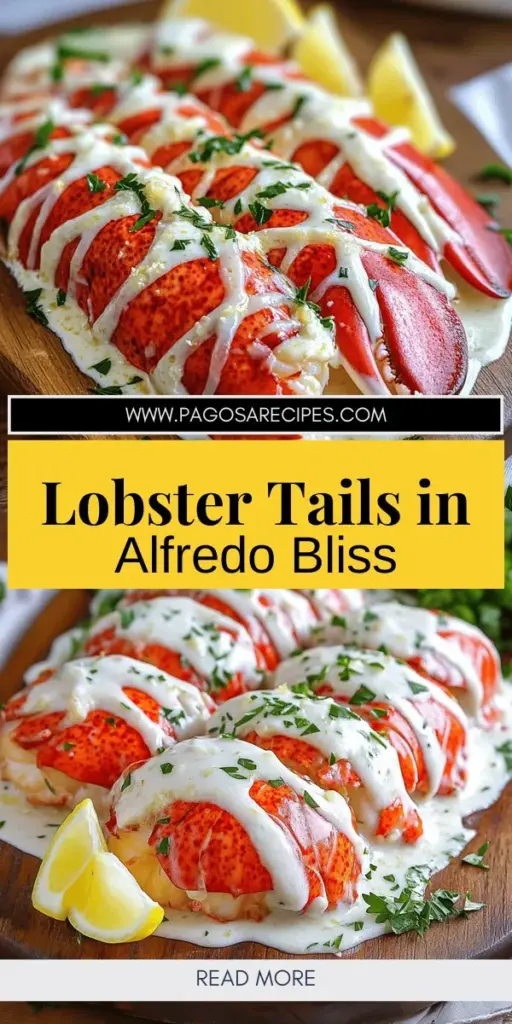 Elevate your dining experience with Garlic Parmesan Alfredo Lobster Tails, a luxurious seafood delight! This decadent recipe combines tender lobster with a rich, creamy garlic Parmesan Alfredo sauce, perfect for special occasions or romantic dinners. Discover tips for selecting the freshest ingredients and learn how to craft this unforgettable dish at home. Click through to explore the full recipe and impress your guests with this gourmet meal!