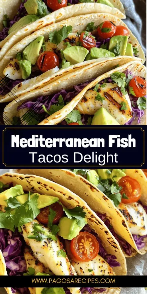 Embark on a flavorful journey with Mediterranean grilled fish tacos that celebrate freshness and health! This vibrant recipe combines perfectly grilled fish with delicious toppings and zesty sauces, making it ideal for any occasion. Discover the health benefits of the Mediterranean diet while enjoying a nutritious meal that's packed with omega-3s and essential nutrients. Click through to explore this mouthwatering recipe and bring a taste of the Mediterranean to your table!