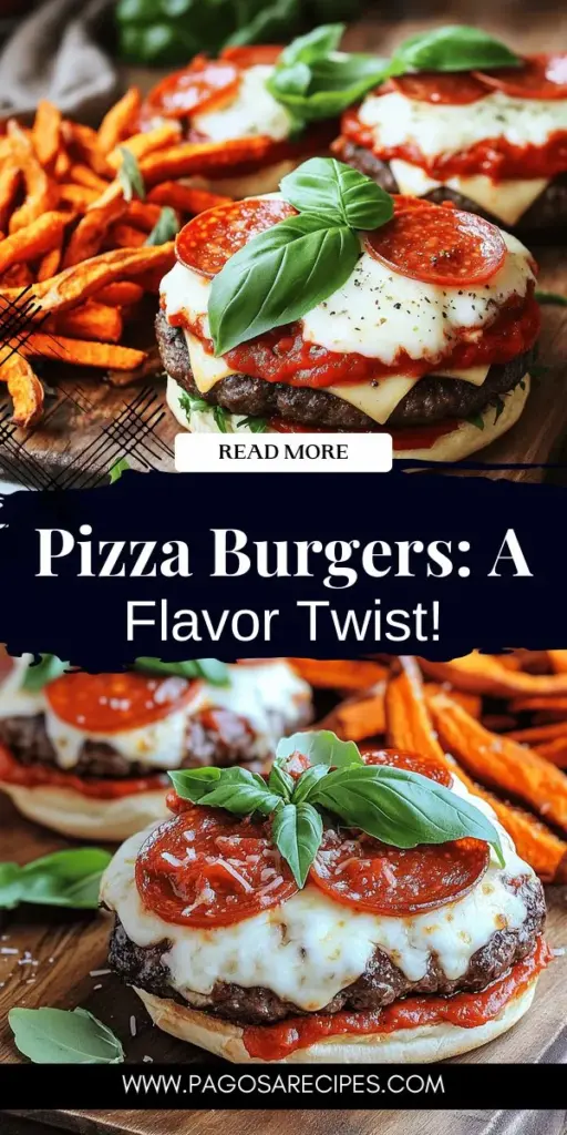 Indulge in the ultimate comfort food with our delicious Pizza Burgers recipe, a fantastic fusion that combines juicy burgers and cheesy pizza! Perfect for any occasion, these mouth-watering creations are easy to make and customizable with your favorite toppings. Whether you're hosting a barbecue or enjoying a cozy night in, Pizza Burgers are sure to please everyone. Click through to explore our step-by-step guide and elevate your meal today!