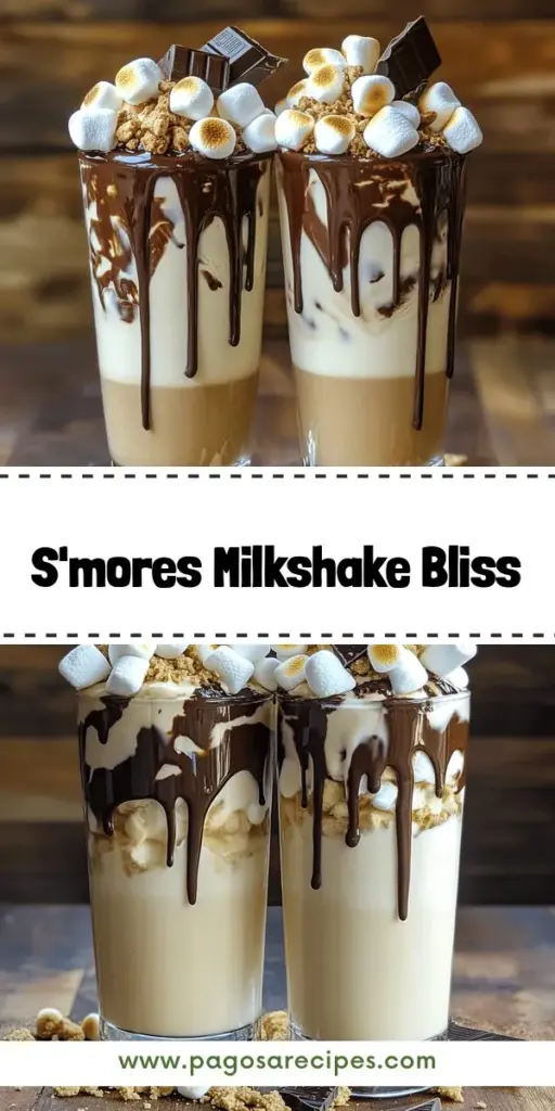 Indulge in the ultimate treat with our S'mores Milkshake Delight recipe, where creamy vanilla ice cream meets rich chocolate and fluffy marshmallows for a refreshing twist on a campfire classic. Perfect for any occasion, this easy-to-make milkshake captures the nostalgic flavors of s'mores in every sip. Gather your ingredients and elevate your dessert game by clicking through to explore the full recipe and enjoy this deliciously satisfying drink!