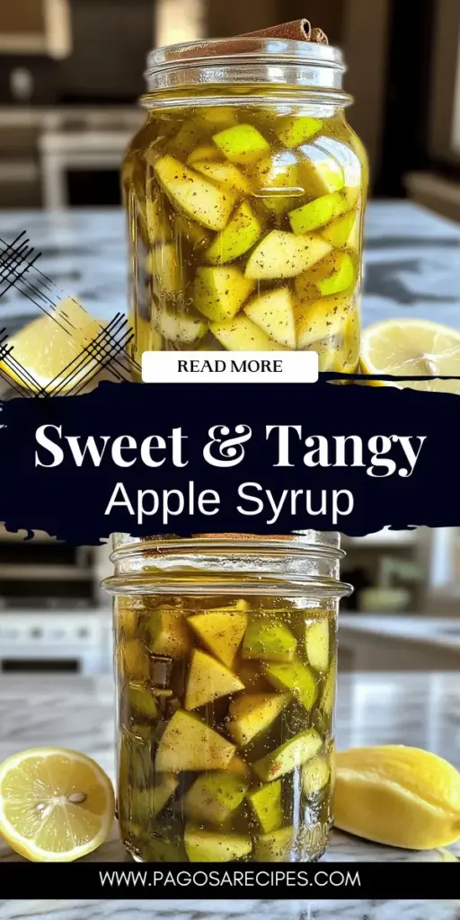 Elevate your meals with the delightful Sweet & Tangy Green Apple Syrup recipe! This homemade syrup combines the crisp tartness of Granny Smith apples with a touch of sweetness, perfect for pancakes, cocktails, and savory dishes. Discover the health benefits of using fresh ingredients and learn how to make this yummy syrup step by step. Click through to unlock the delicious potential of this versatile kitchen staple!