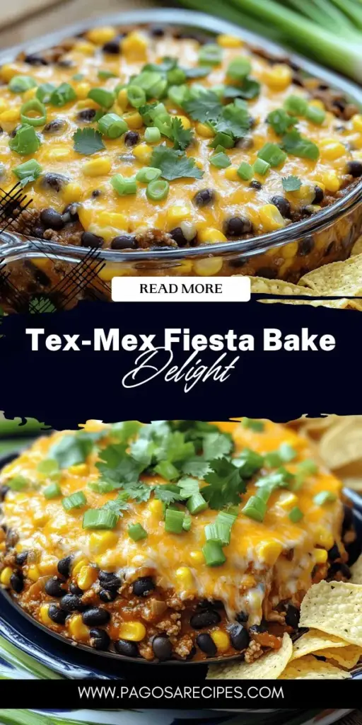 Discover the ultimate comfort food with the Tex-Mex Fiesta Bake, where bold flavors meet hearty ingredients in a delightful one-pan dish! Perfect for family gatherings or casual dinners, this bake features layers of ground beef, black beans, corn, and melty cheese, all seasoned with taco spices. Get ready to impress your loved ones with this easy-to-follow recipe that captures the spirit of Tex-Mex cuisine. Click through to explore the full recipe and bring the fiesta to your table!