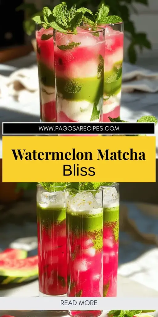 Looking for a refreshing drink to beat the summer heat? Try the Watermelon Matcha Refresher! This deliciously hydrating beverage combines sweet watermelon, earthy matcha, and zesty lime for a revitalizing treat. Packed with nutrients and antioxidants, it’s perfect for quenching your thirst and boosting your energy. Follow our easy step-by-step guide to make your own at home. Click through to explore the full recipe today and enjoy a sip of summer!