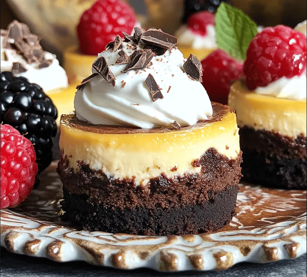 To create these delightful mini cheesecakes, it’s crucial to understand the two main components: the brownie layer and the cheesecake layer. Each layer contributes unique flavors and textures that come together to create a truly irresistible dessert.