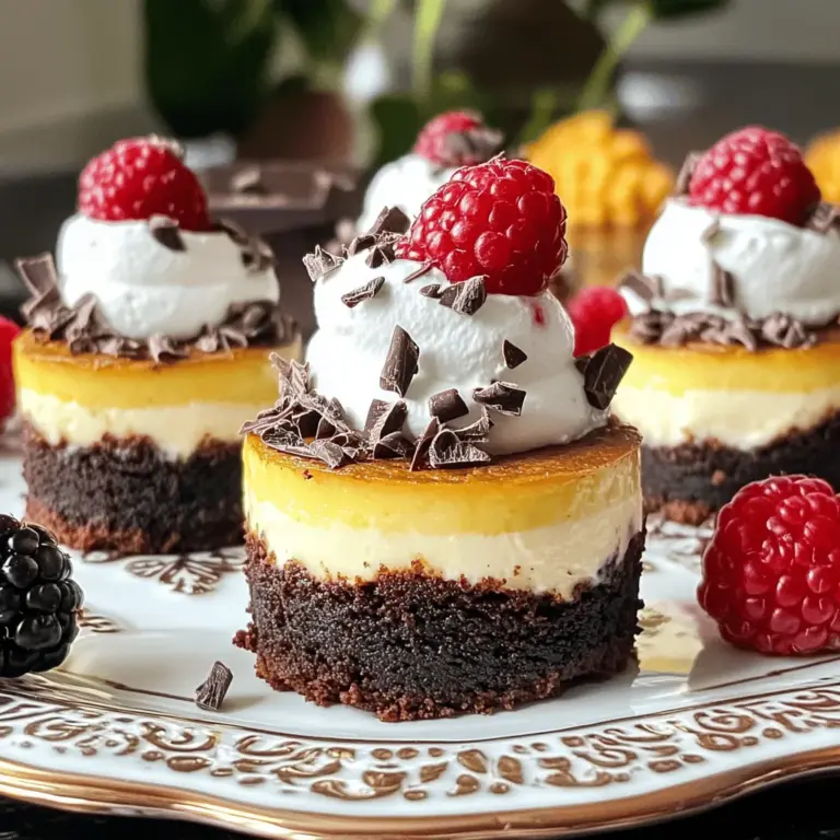 To create these delightful mini cheesecakes, it’s crucial to understand the two main components: the brownie layer and the cheesecake layer. Each layer contributes unique flavors and textures that come together to create a truly irresistible dessert.