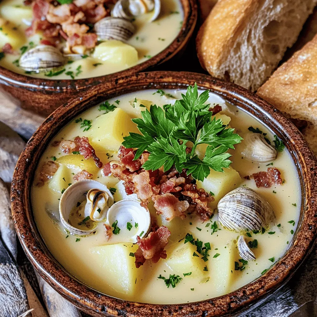 New England clam chowder is more than just a dish; it’s a warm embrace in a bowl, a comforting classic that has graced tables throughout the Northeastern United States for centuries. With its rich, creamy base brimming with tender clams, hearty vegetables, and the savory goodness of bacon, this chowder is beloved by many for its nostalgic flavors and satisfying nature. The Ocean Breeze variation of this iconic recipe takes this classic to new heights, infusing it with unique flavors and textures while staying true to the essence of traditional clam chowder.