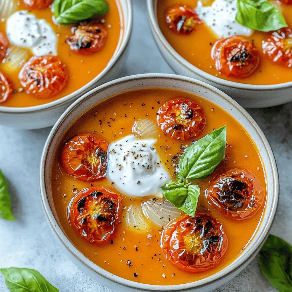 To make air fryer roasted tomato soup, you need fresh ingredients. Here’s what you will need: