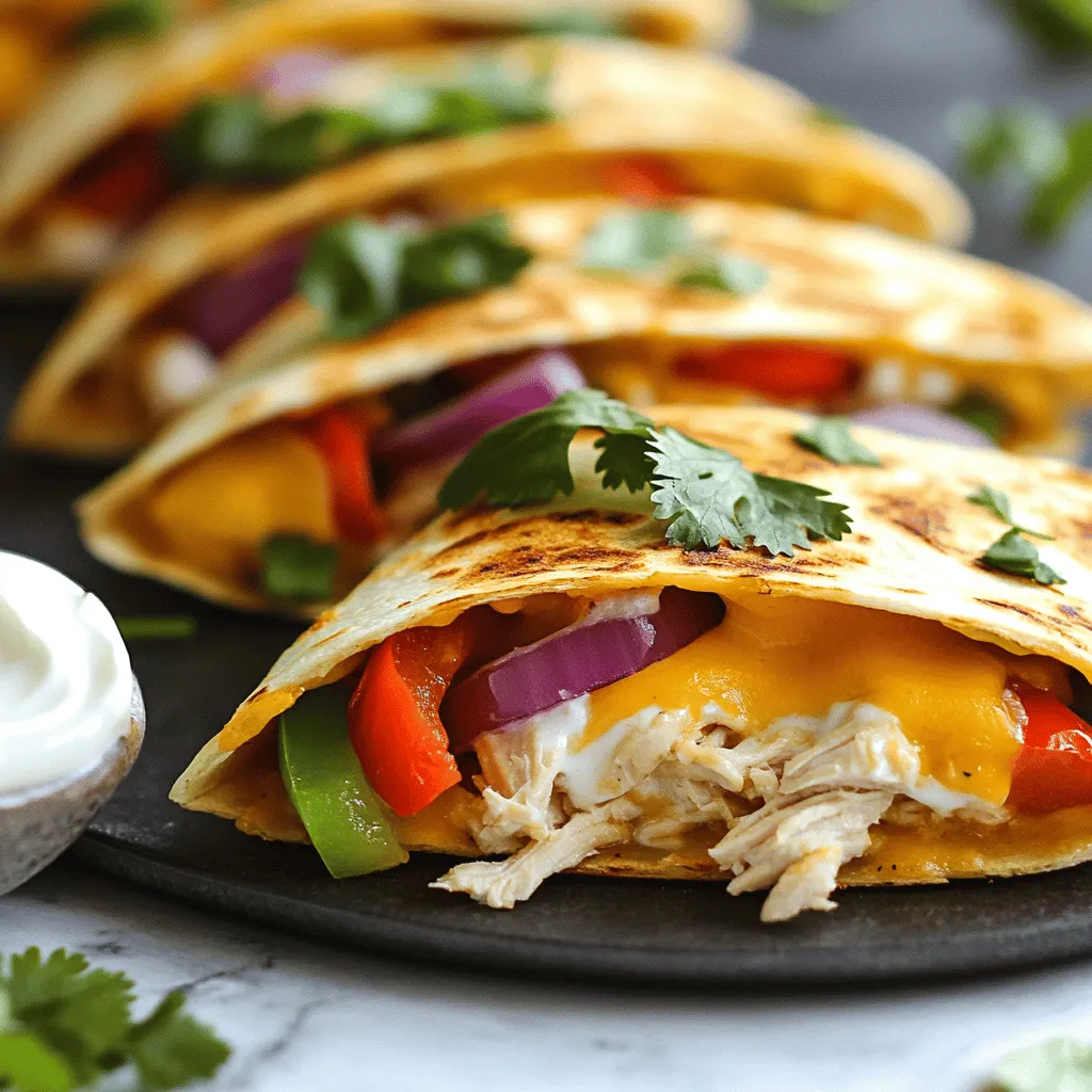 To make mini chicken quesadillas, you need simple and tasty ingredients. The core of this dish includes cooked chicken, cheese, and tortillas. Here’s a closer look.