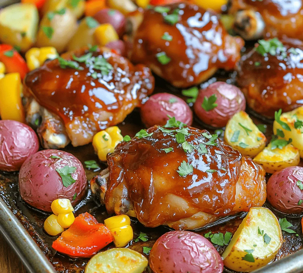 In the fast-paced world of cooking, sheet pan meals have taken the culinary landscape by storm. The convenience of tossing ingredients onto a single baking sheet and letting the oven do the work has made these meals a favorite among home cooks. One dish that stands out in this category is BBQ Chicken Bliss, a mouthwatering recipe that combines juicy chicken thighs, vibrant vegetables, and a tangy barbecue sauce that brings everything together. This recipe not only delivers impressive flavor but also offers a quick and easy solution for weeknight dinners, family gatherings, or meal prepping.