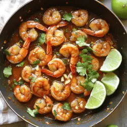 To make a spicy garlic shrimp recipe, you need key ingredients that bring bold flavors. Start with 1 pound of large shrimp, peeled and deveined. Fresh shrimp gives the best taste. Next, use 4 cloves of garlic, minced finely. Garlic adds depth and aroma to the dish.