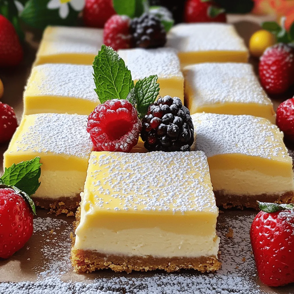 Philadelphia cheesecake bars are a sweet, creamy dessert. They bring joy with every bite. This treat features a rich cheesecake filling on a crumbly crust. The crust uses graham cracker crumbs, butter, and sugar. This combination gives it a delightful crunch. The filling contains Philadelphia cream cheese, eggs, and a hint of lemon. This creates a smooth and tangy flavor that stands out.