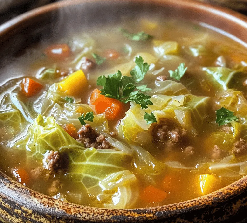 Cabbage Roll Soup Delight is a warm and hearty dish that combines the beloved flavors of traditional cabbage rolls in a convenient, one-pot soup form. This dish captures the essence of comfort food, embodying both warmth and satisfaction with each spoonful. As a result, it's perfect for cozy nights in or as a nourishing meal for family and friends.