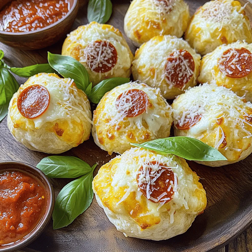 Pepperoni pizza bombs are small, tasty snacks packed with flavor. They combine pizza dough, pepperoni, and cheese. You can bake them until they are golden brown. Their crispy outside hides a warm, cheesy center.