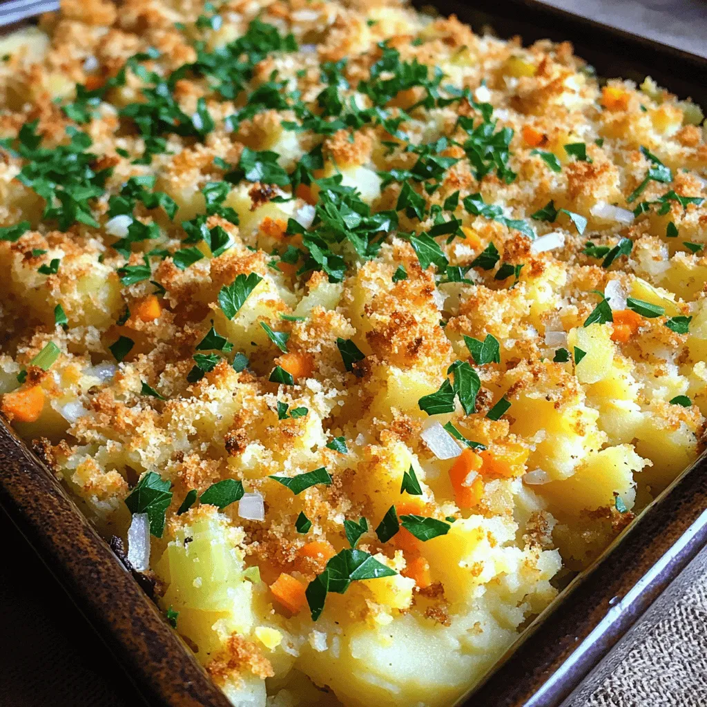 Amish potato stuffing is a warm, cozy dish. The key ingredients create a rich and flavorful meal.