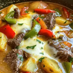Comfort food evokes a sense of nostalgia, warmth, and satisfaction. It’s the type of food that wraps you in a cozy embrace, making the world feel a little better with each bite. Among the plethora of comforting dishes, the Philly Cheesesteak Stew stands out as a unique and fulfilling option that perfectly marries the beloved flavors of a classic cheesesteak with the heartiness of a stew. This dish is not only an ideal choice for family dinners but also a perfect companion for colder months and festive gatherings, where everyone seeks warmth and nourishment.