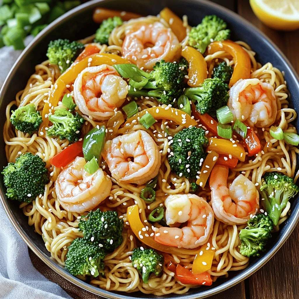 Shrimp Lo Mein is a quick and tasty dish. You need simple ingredients to make it great. Here’s what you will need: