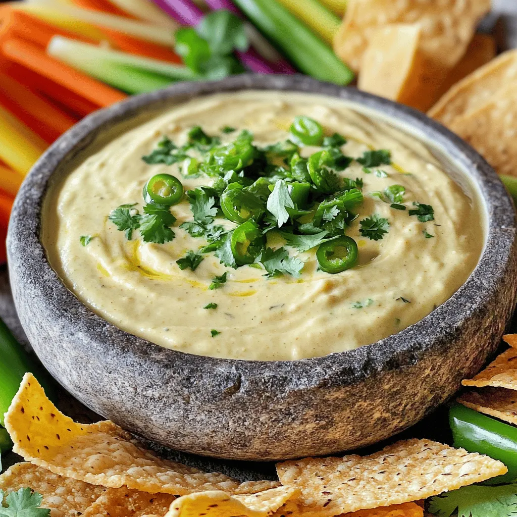 The Creamy Jalapeno Dip is not just another appetizer; it's a true crowd-pleaser. Its unique flavor profile is a delightful dance between the creaminess of dairy ingredients and the fiery essence of fresh jalapenos. The dip’s rich texture invites you in, while the jalapenos provide just the right amount of heat to keep things exciting.