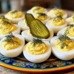 In the world of appetizers, few dishes capture the essence of comfort and nostalgia quite like deviled eggs. These flavorful bites are a staple at picnics, parties, and family gatherings, often evoking fond memories of family recipes passed down through generations. Their creamy texture, coupled with a variety of flavor combinations, has made them a beloved choice for many. While the classic version of deviled eggs is certainly delicious, we’re here to elevate this timeless favorite by infusing it with the tangy goodness of dill pickles. The result is a delightful Dill Pickle Deviled Eggs recipe that not only offers a unique twist on a beloved classic but is also simple to prepare, making it an ideal choice for any occasion.
