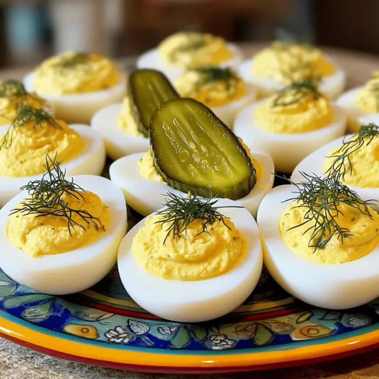 In the world of appetizers, few dishes capture the essence of comfort and nostalgia quite like deviled eggs. These flavorful bites are a staple at picnics, parties, and family gatherings, often evoking fond memories of family recipes passed down through generations. Their creamy texture, coupled with a variety of flavor combinations, has made them a beloved choice for many. While the classic version of deviled eggs is certainly delicious, we’re here to elevate this timeless favorite by infusing it with the tangy goodness of dill pickles. The result is a delightful Dill Pickle Deviled Eggs recipe that not only offers a unique twist on a beloved classic but is also simple to prepare, making it an ideal choice for any occasion.