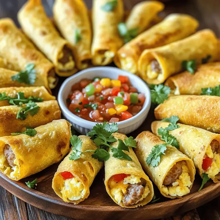 Air fryer breakfast taquitos are small, rolled tortillas filled with tasty ingredients. They are quick to make and cook fast. You can enjoy them for breakfast or as a snack. These taquitos are a twist on the classic breakfast burrito. The air fryer gives them a crispy texture without much oil.