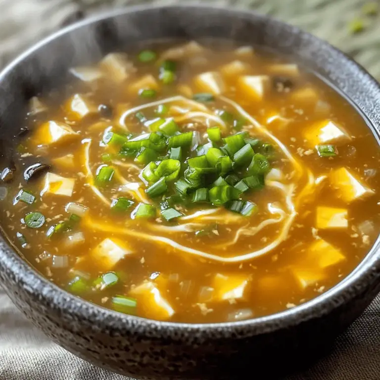 Discover the perfect balance of flavors with our Easy Hot and Sour Soup recipe. This comforting dish is a staple in many Asian cuisines, renowned for its unique combination of tangy, spicy, and savory notes. A bowl of hot and sour soup can warm your soul, making it an ideal choice for chilly days or as a flavorful starter for any meal. Not only is it simple to prepare, but it is also packed with nutrients, providing a wholesome dish that satisfies both the palate and the body.
