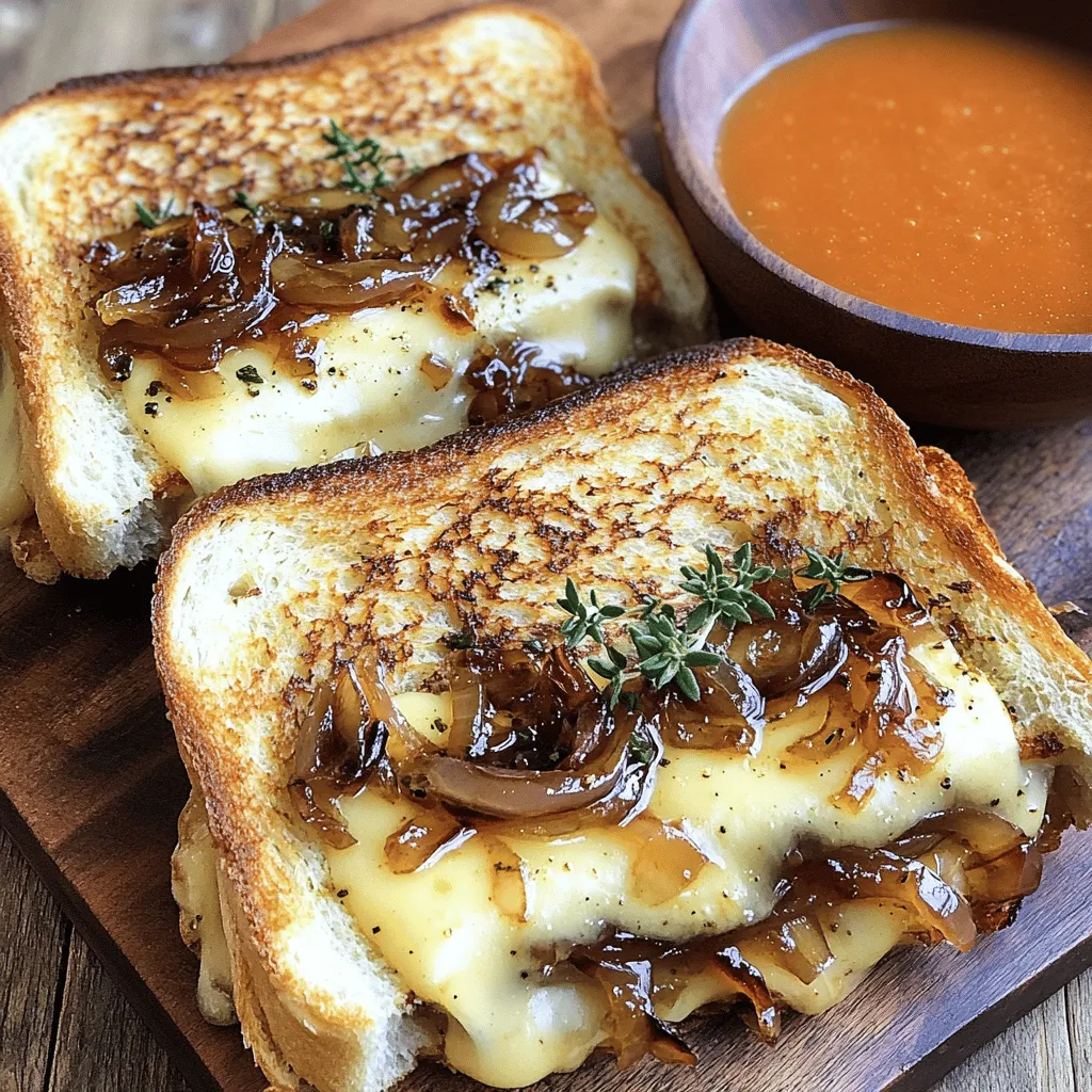 The French Onion Grilled Cheese Sandwich is all about rich, warm flavors. You will need a few key ingredients to make this dish shine.