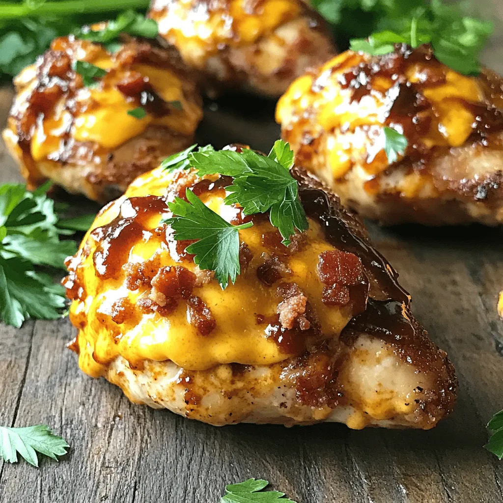 For a great Air Fryer BBQ stuffed chicken, you need some tasty ingredients. First, get four boneless, skinless chicken breasts. They are easy to stuff and cook well in the air fryer. Next, use one cup of shredded cheddar cheese. This cheese melts nicely and adds a rich flavor.