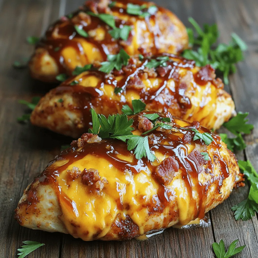 For a great Air Fryer BBQ stuffed chicken, you need some tasty ingredients. First, get four boneless, skinless chicken breasts. They are easy to stuff and cook well in the air fryer. Next, use one cup of shredded cheddar cheese. This cheese melts nicely and adds a rich flavor.