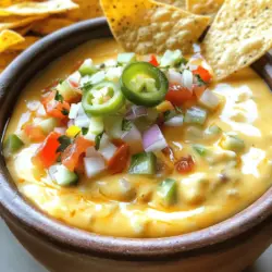 In the realm of comfort food, few dishes can rival the creamy, cheesy goodness of a well-made queso dip. This Creamy Crockpot Queso Delight is not only incredibly easy to prepare, but it also delivers on flavor and texture, making it the perfect addition to any gathering or a cozy night at home. With its rich blend of cheeses and a hint of spice, this recipe is sure to become a household favorite. Whether you’re hosting a game day party, a movie night, or simply indulging in a relaxing evening in, this queso dip is the ultimate crowd-pleaser that everyone will adore.