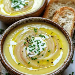 To make a great cream of onion soup, you need a few simple ingredients. The main onion soup ingredients are four large yellow onions, which provide rich flavor. You will also need three tablespoons of unsalted butter and one tablespoon of olive oil. These fats help to sauté the onions and add depth.