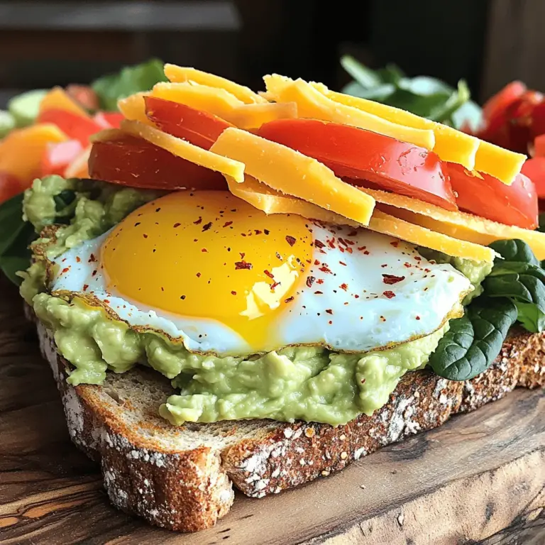The avocado breakfast sandwich recipe shines with fresh, simple ingredients. The star of this dish is the ripe avocado. It adds creaminess and healthy fat. Choose an avocado that is slightly soft to the touch for the best flavor.