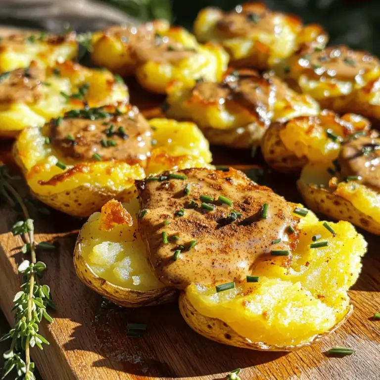 The beauty of Cowboy Butter Smashed Potatoes lies not only in their taste but also in their texture. The baby gold potatoes, boiled until fork-tender and then gently smashed, create a delightful contrast between crispy edges and a soft, buttery interior. Each bite is a harmonious balance of creaminess and crunch, enhanced further by the flavorful Cowboy Butter that coats them.
