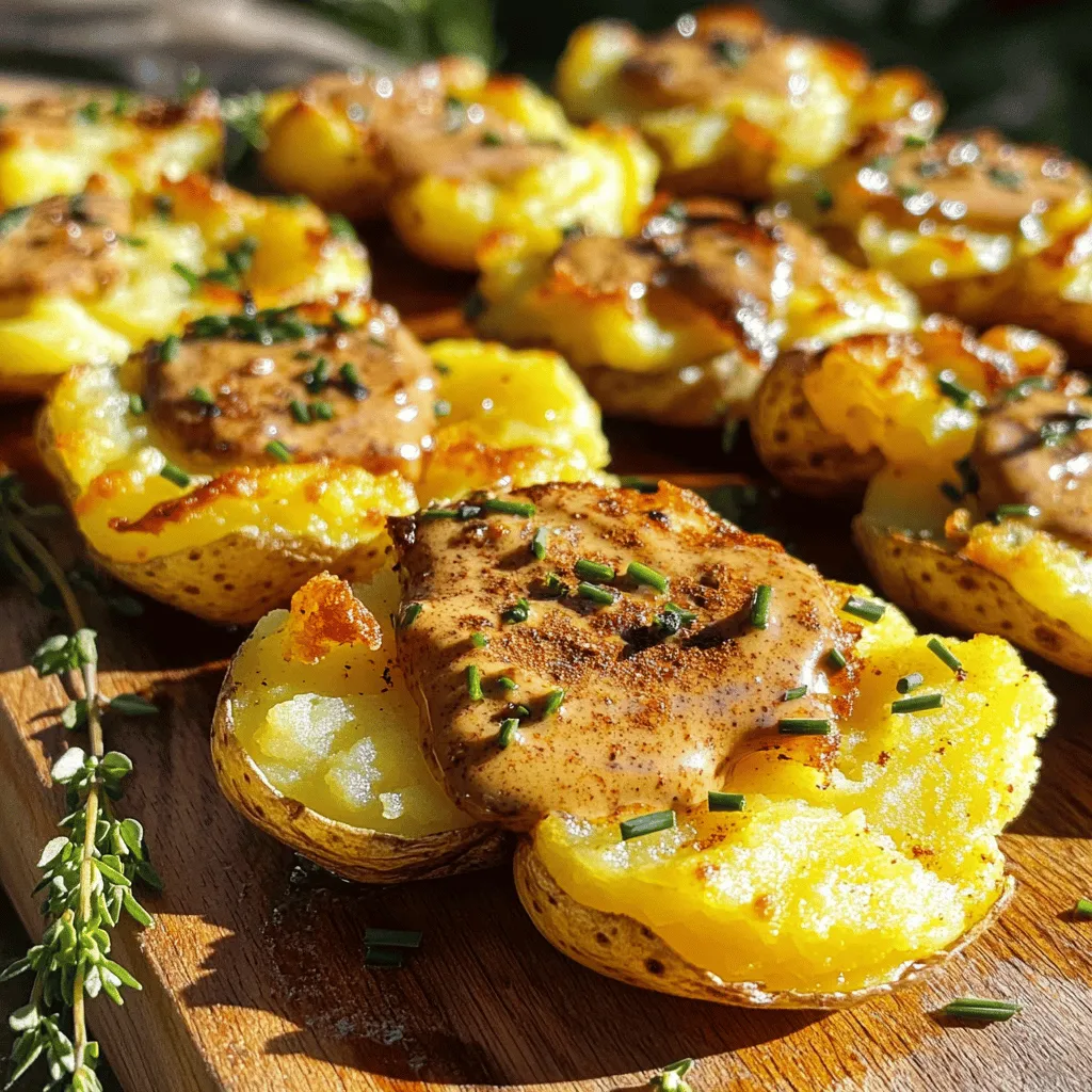 The beauty of Cowboy Butter Smashed Potatoes lies not only in their taste but also in their texture. The baby gold potatoes, boiled until fork-tender and then gently smashed, create a delightful contrast between crispy edges and a soft, buttery interior. Each bite is a harmonious balance of creaminess and crunch, enhanced further by the flavorful Cowboy Butter that coats them.